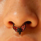 16G Skull Moth Hinged Segment Septum Ring