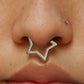 16G/14G Titanium Star Clicker Septum Ring