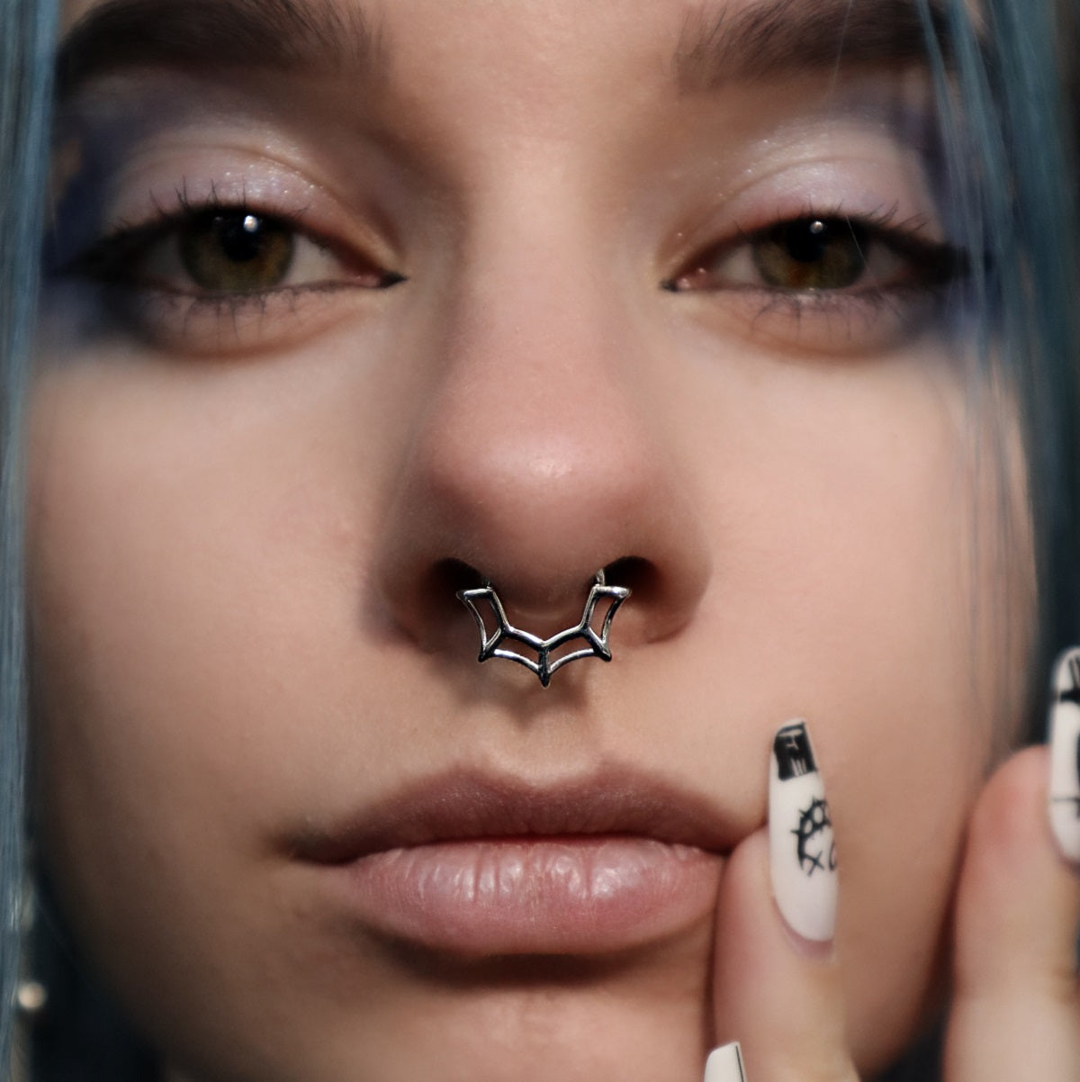 16G Spider Web Septum Ring