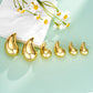 Oufer Teardrop Light Weight Chunky Nugget Trendy Earring