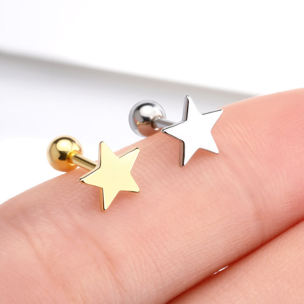 oufer star helix earring