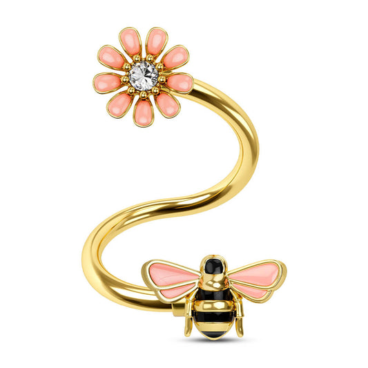 oufer bee helix earring