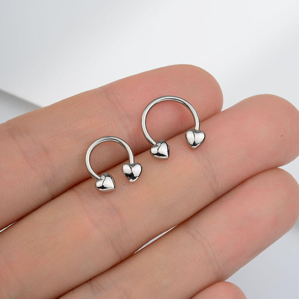 horseshoe heart septum ring