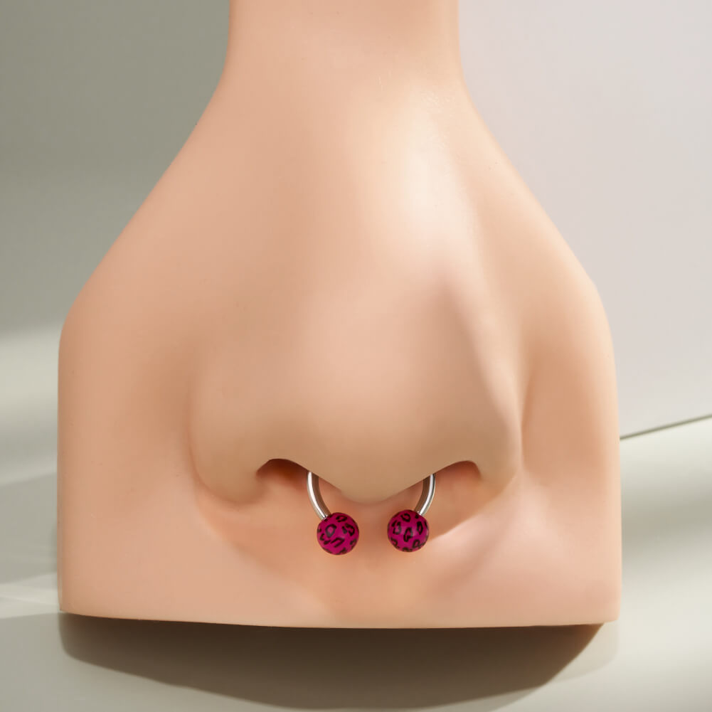 purple horseshoe septum ring