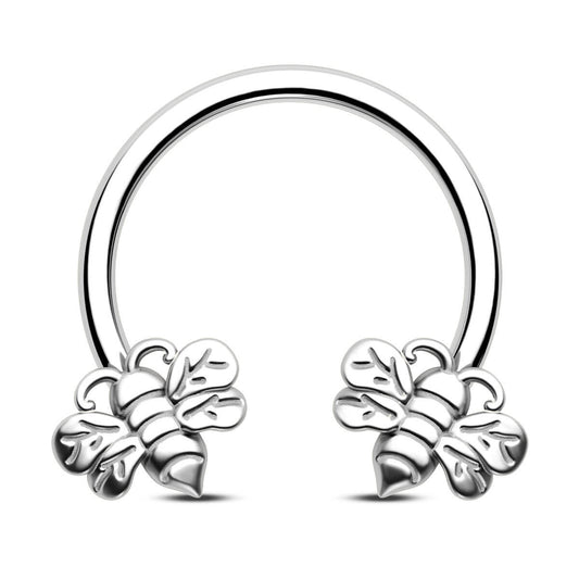 silver bee septum ring