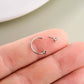 push pin horseshoe nose ring