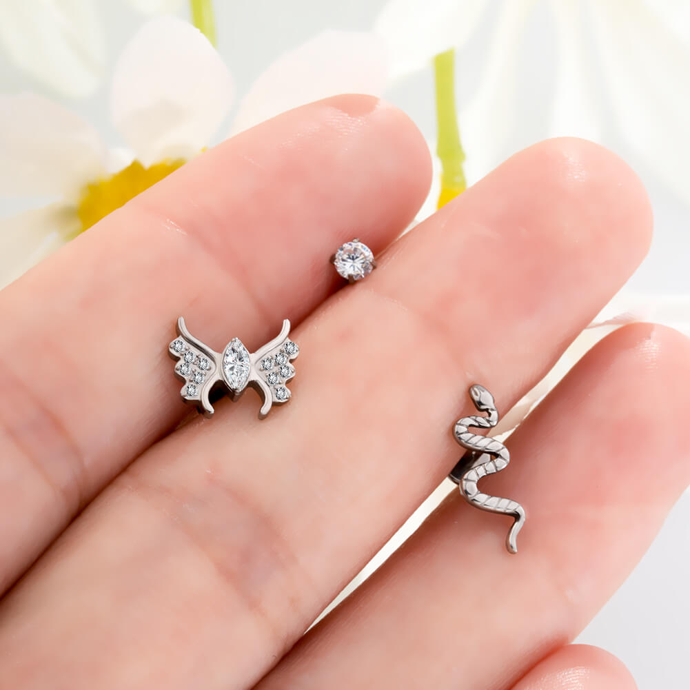 16g helix stud earrings