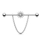 sun industrial barbell jewelry