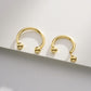 oufer 14k gold internally threaded septum ring