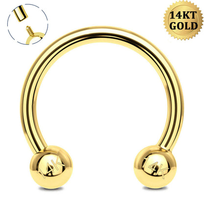 oufer internally threaded septum ring