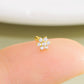 14k gold nose bone stud