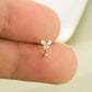 oufer butterfly nose stud 