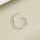 14K White Gold 18G Nose Hoop Ring