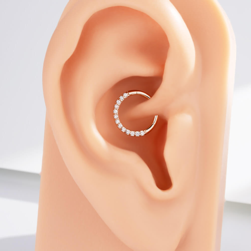 rose gold daith earring