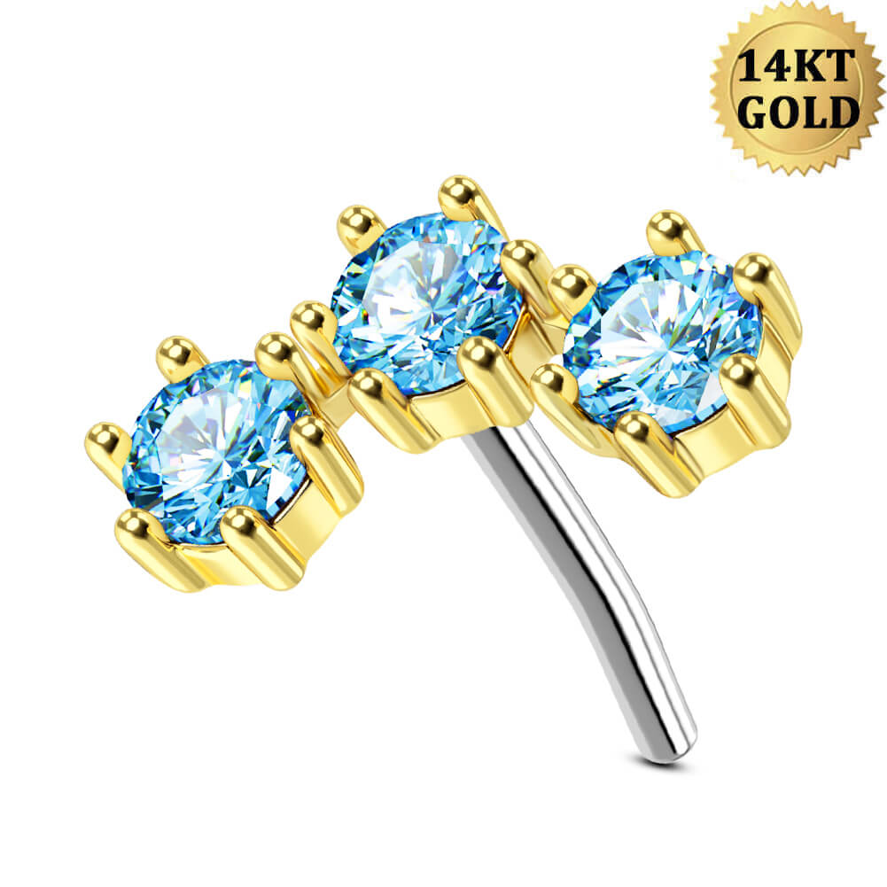 blue cartilage earring