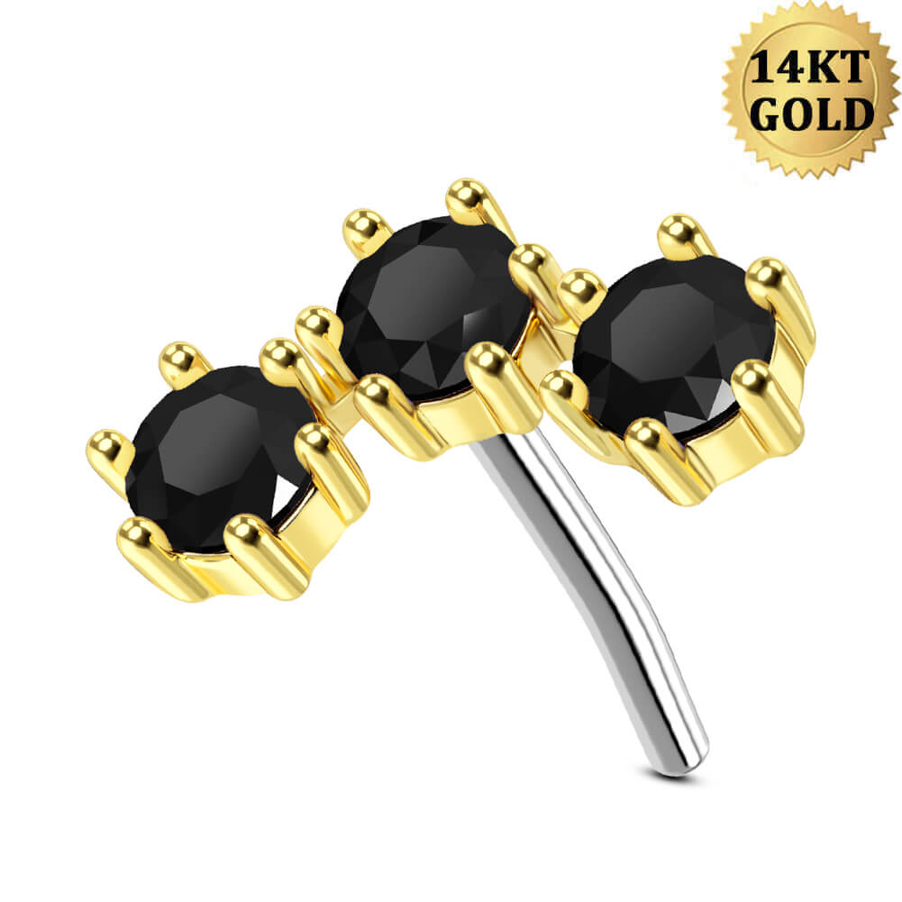 black cartilage earring