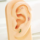 purple cartilage earring