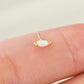 14k gold opal nose stud