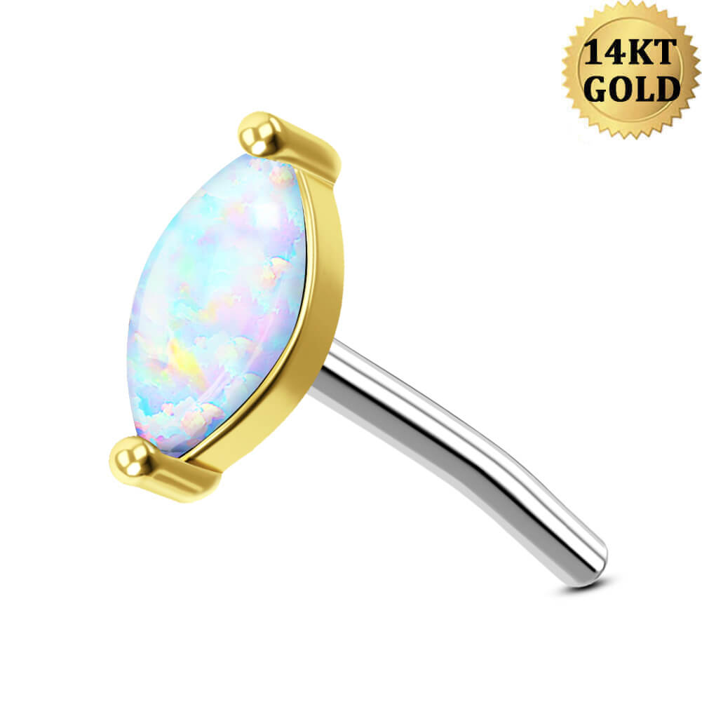 opal nose stud