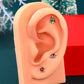 christmas cartilage piercing stud