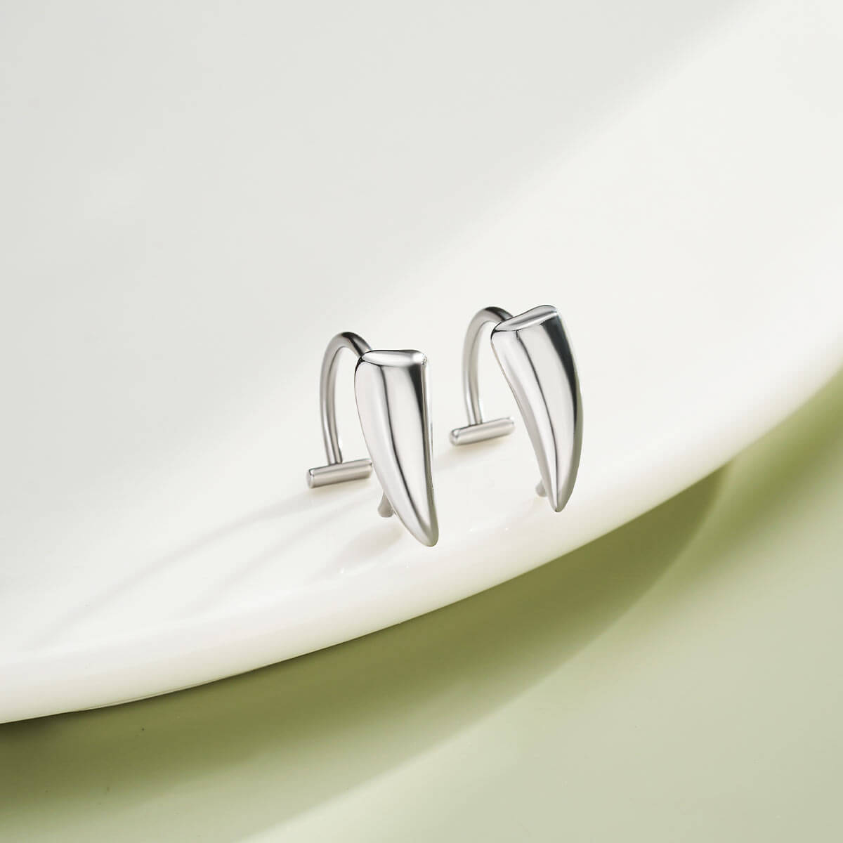 2Pcs 316L Stainless Steel Fake Lip Ring