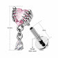 16g heart cartilage earring