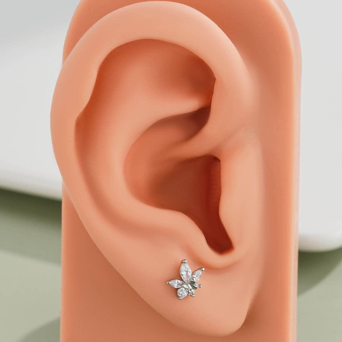 butterfly lobe earring