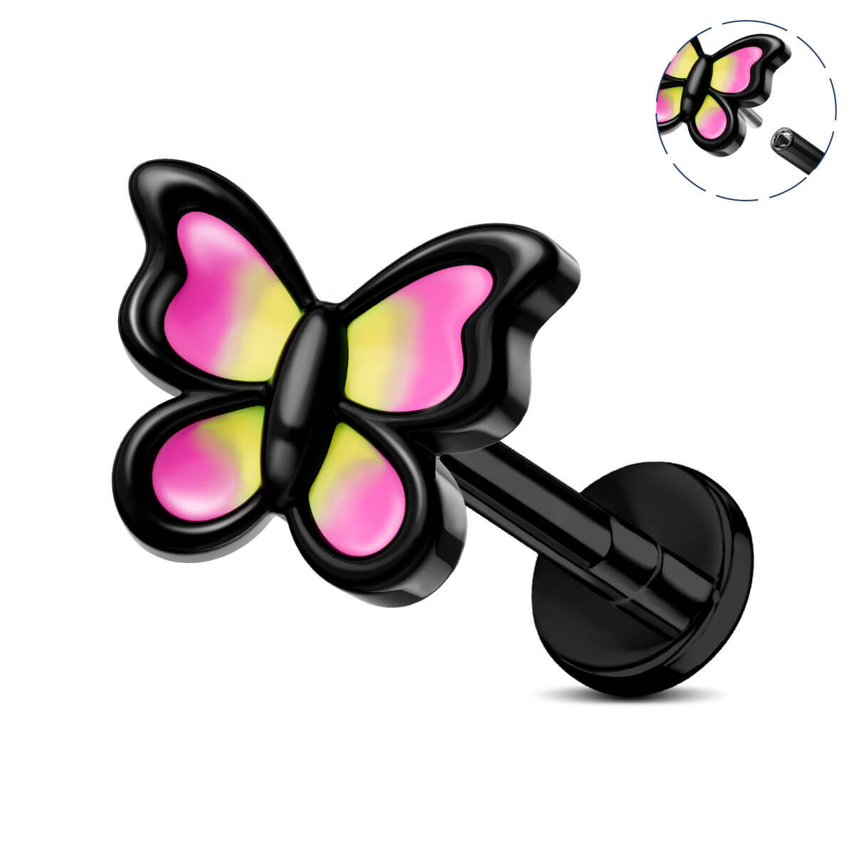 oufer butterfly cartilage earring