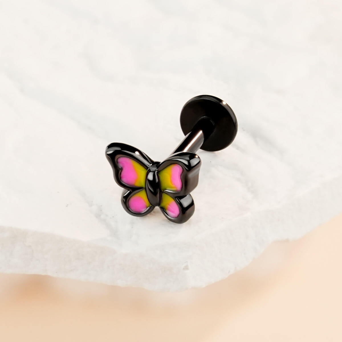 flat back butterfly cartilage earring