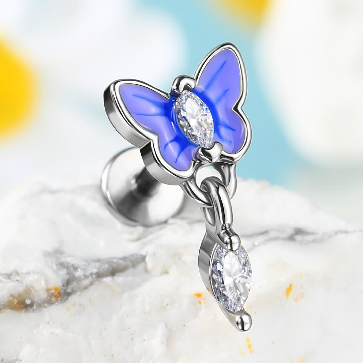 butterfly helix stud