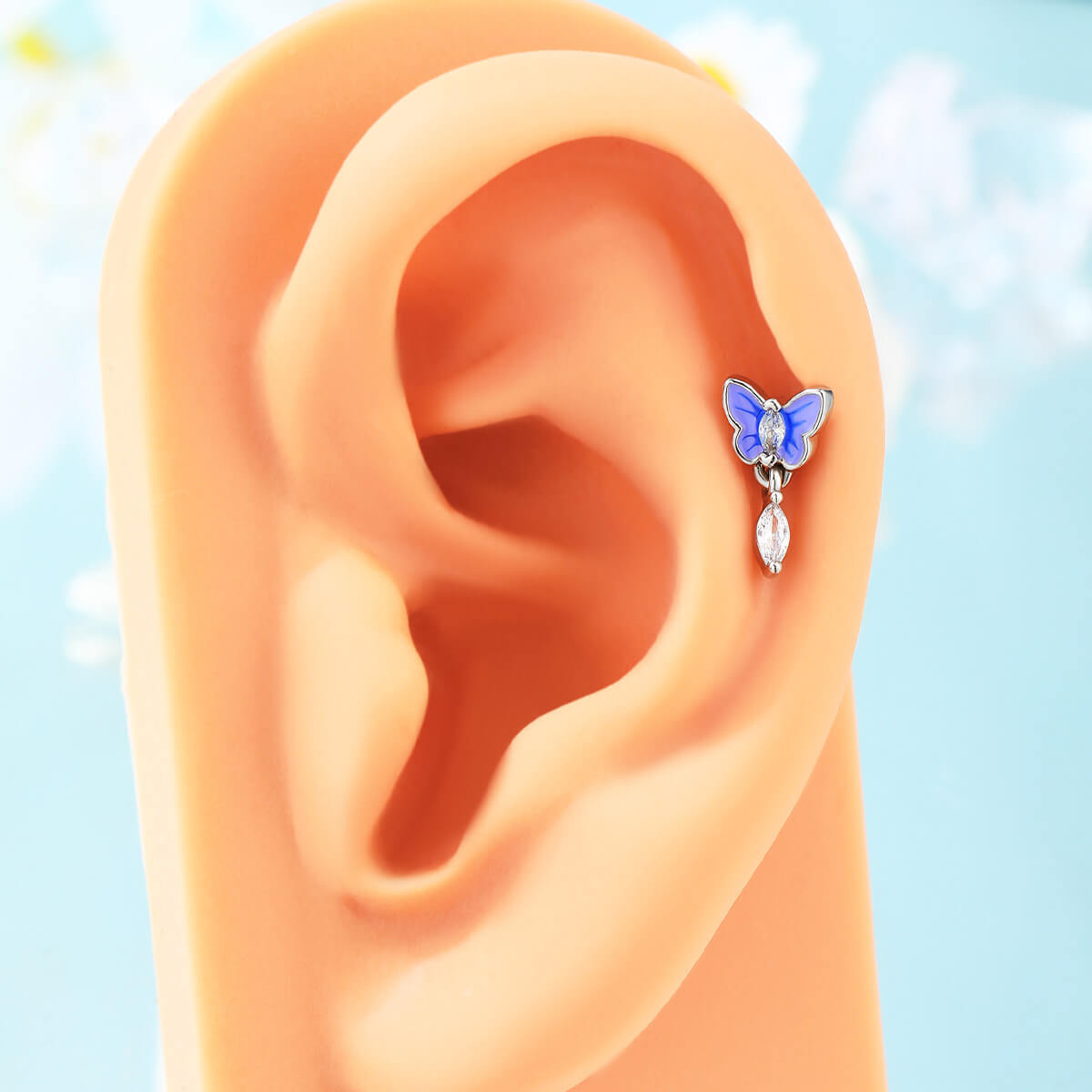 butterfly helix earring