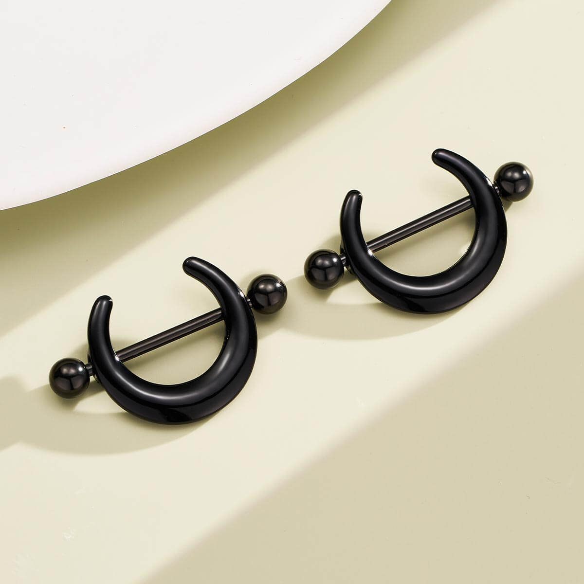 half hoop nipple piercing jewelry