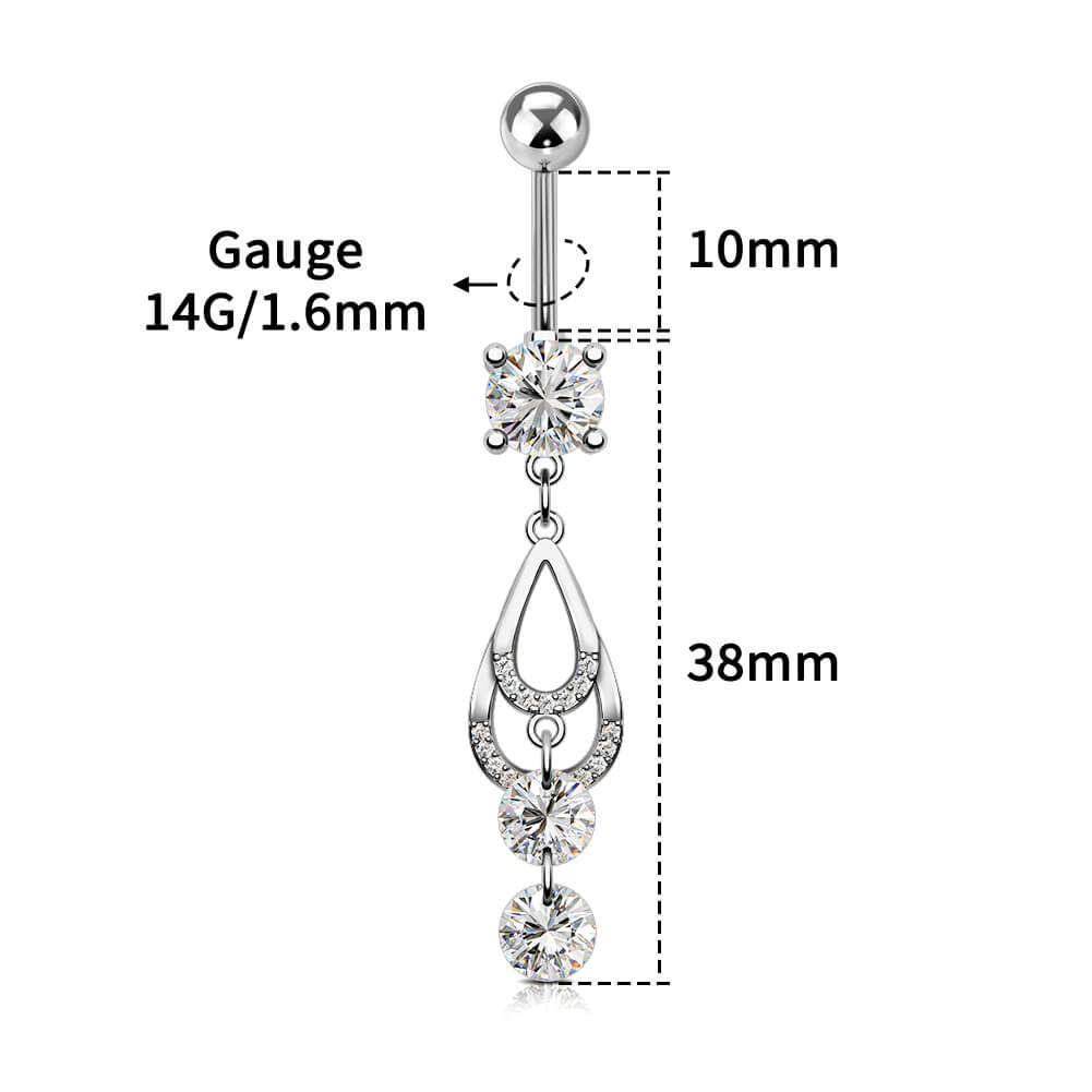 long dangle belly rings