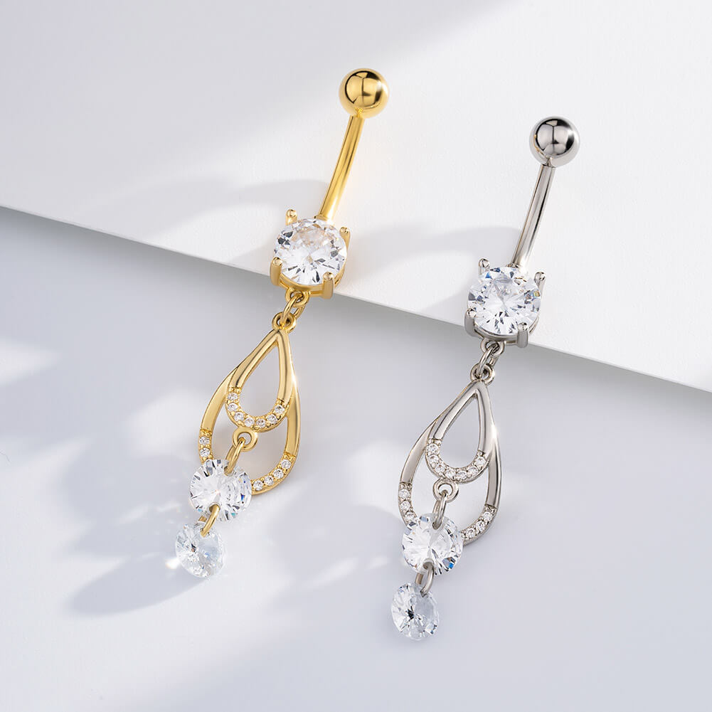 dangle belly rings