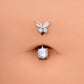 cute belly piercing