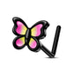 oufer butterfly nose stud