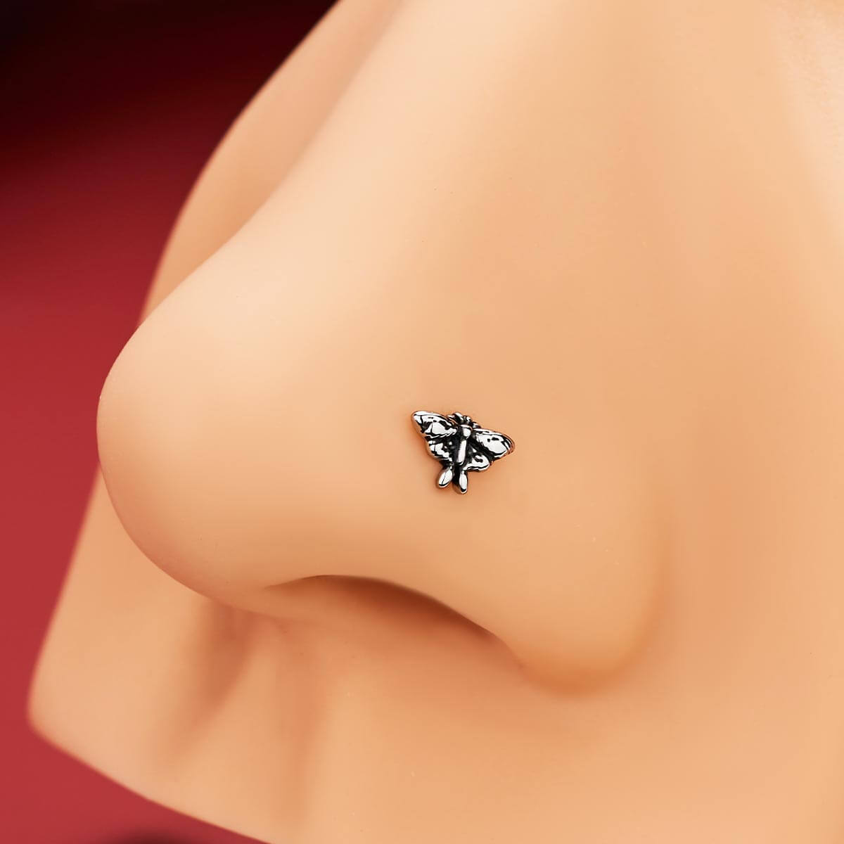 moth nose piercing