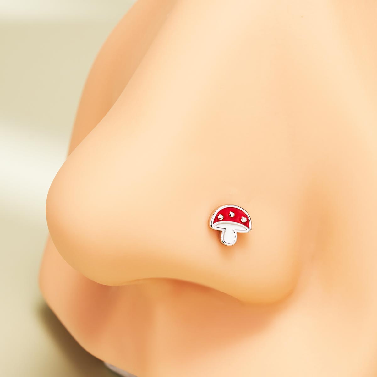 mushroom nose piercing 