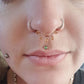 16G CZ Heart Septum Ring Daith Clicker Hoop