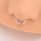 rose gold dolphin septum piercing