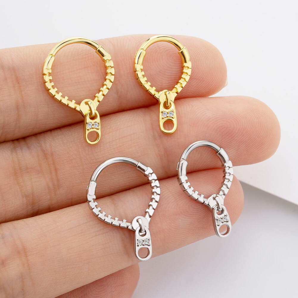 oufer zipper septum ring 