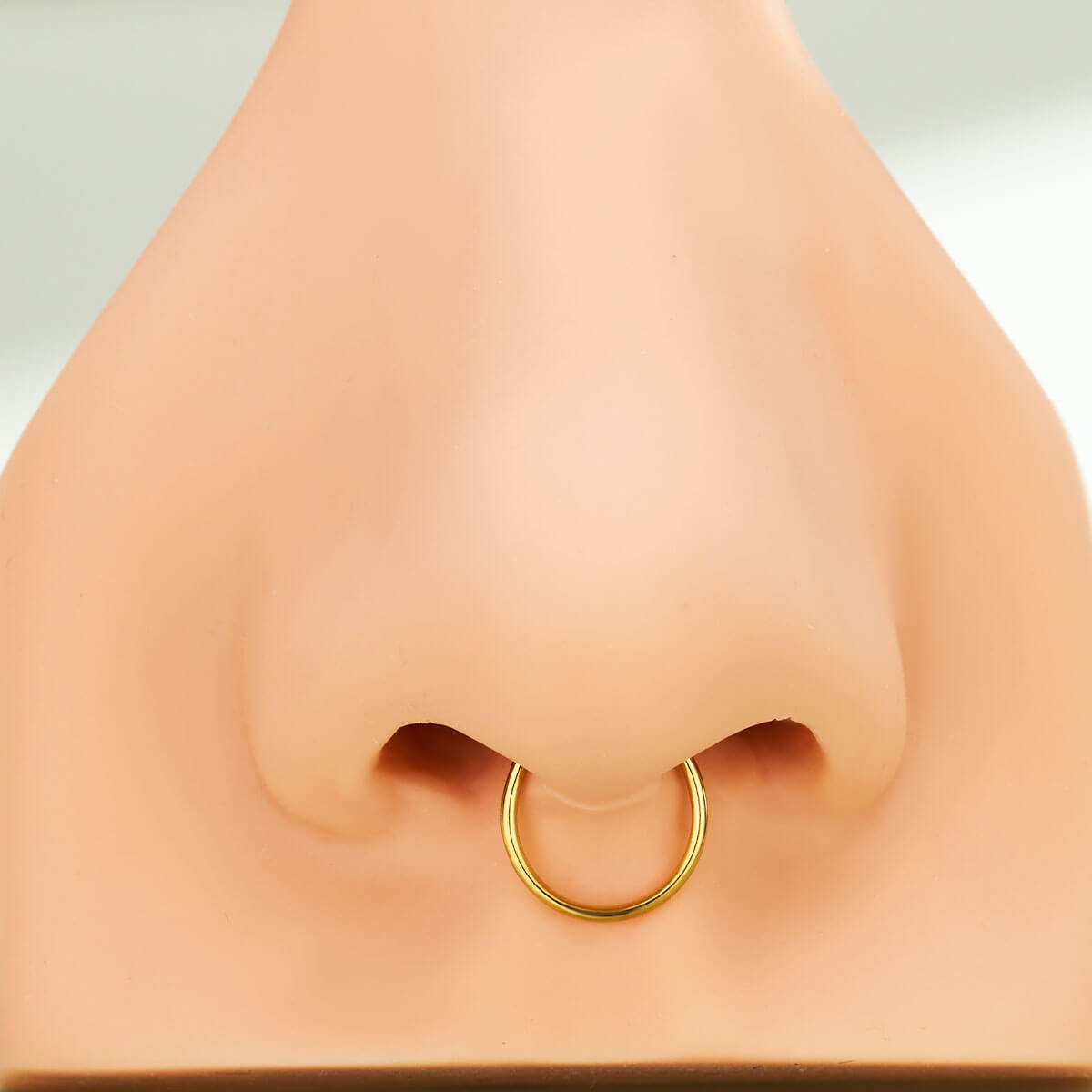 gold faux septum ring