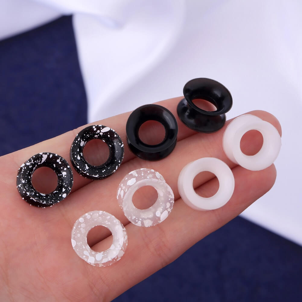 8PCS 8-12mm Silicone Ear Plugs Tunnels