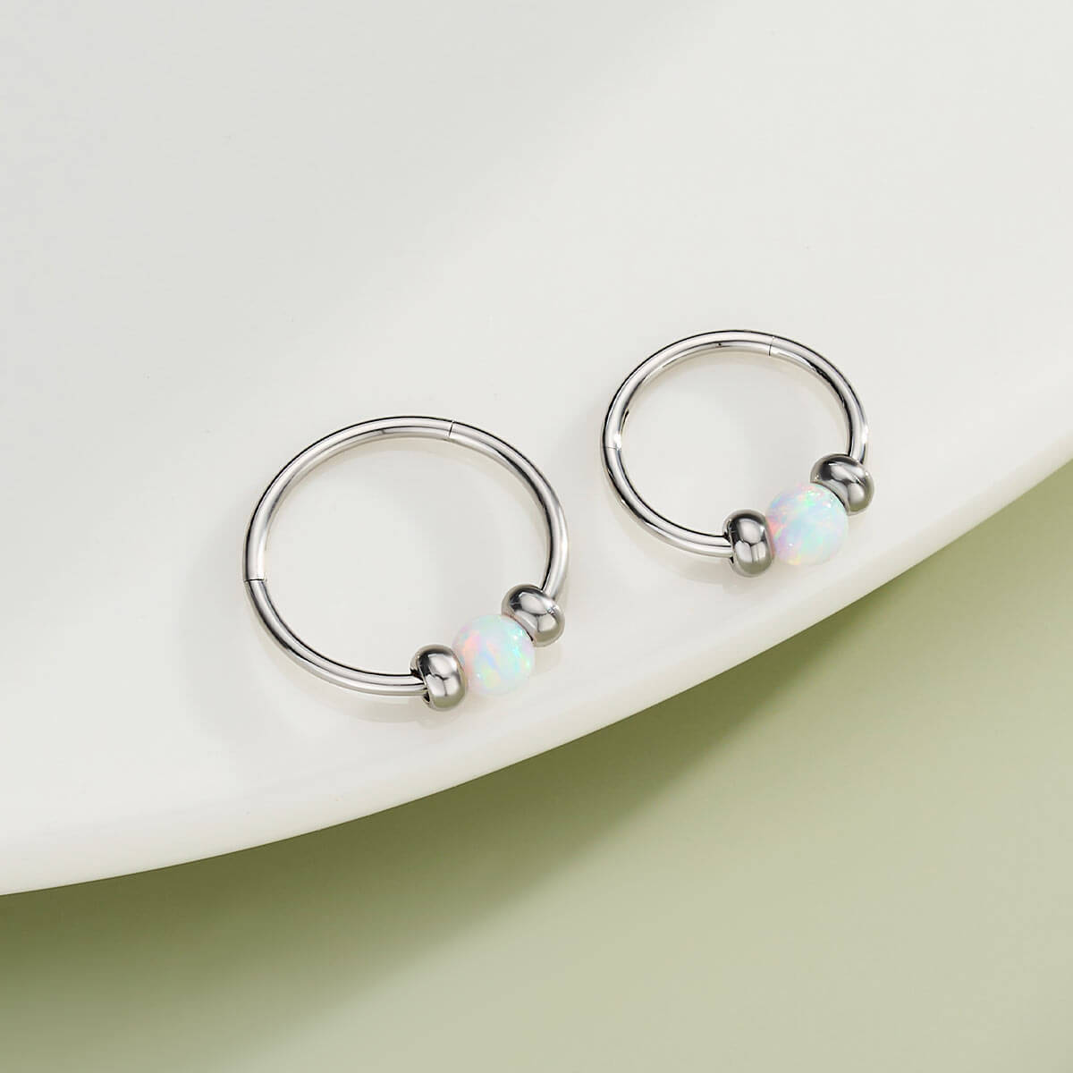 oufer opal nose ring