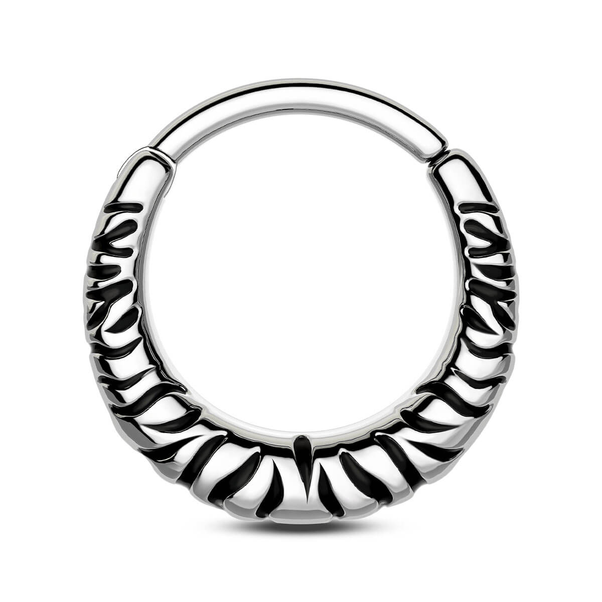 zebra stripe septum ring 