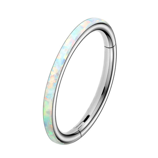 opal nose ring 