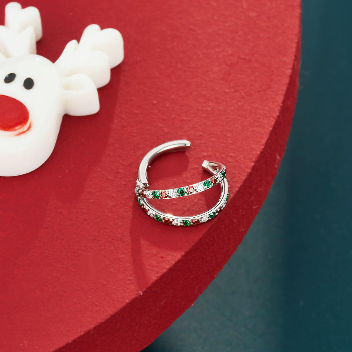 hinged christmas nose hoop