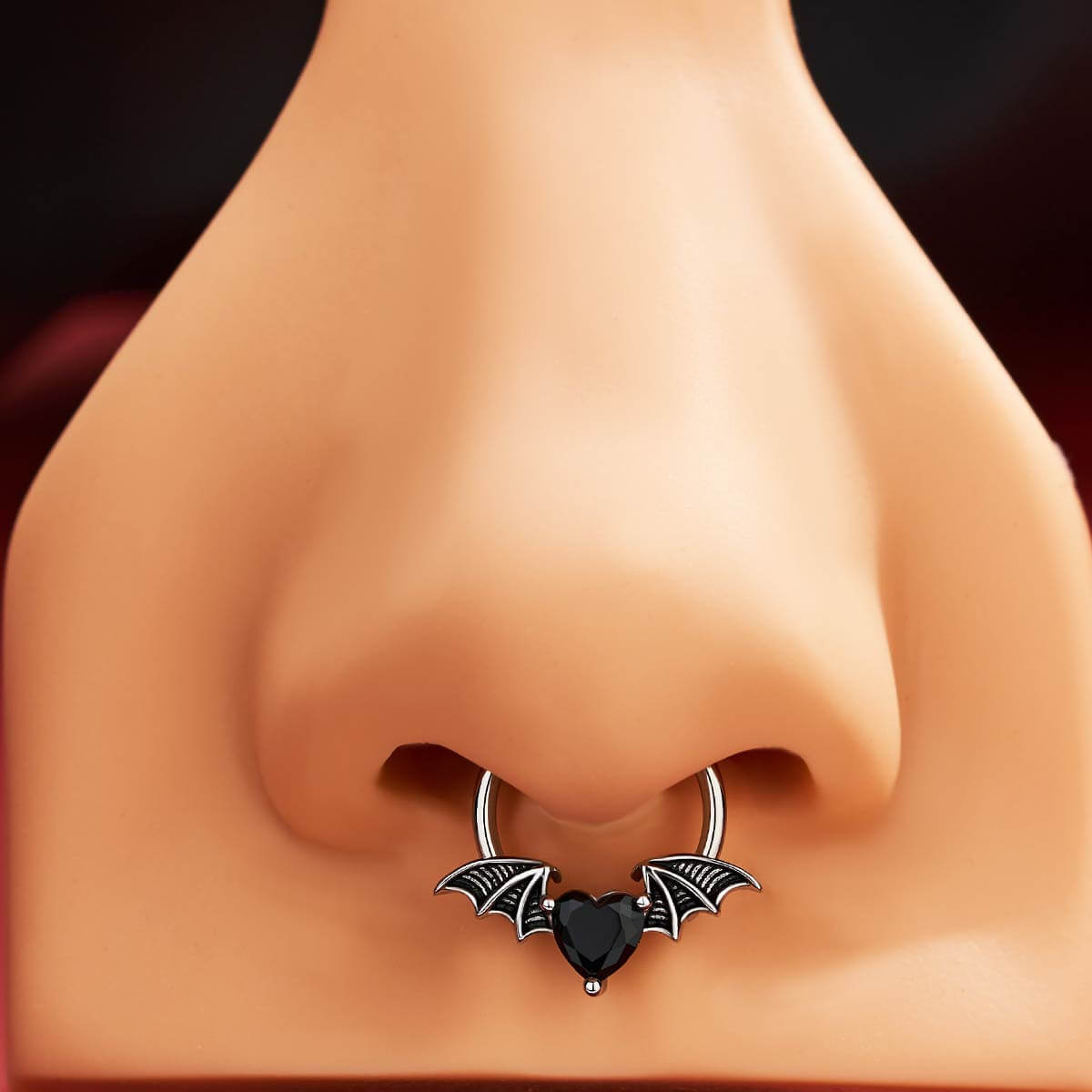 gothic septum piercing