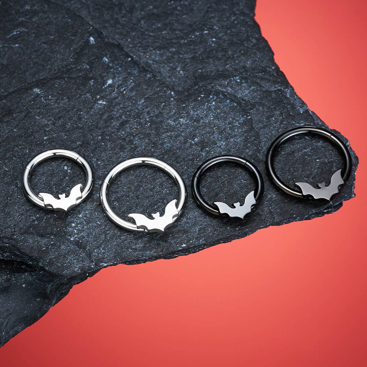 halloween bat septum ring