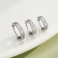 20G Double Row CZ Hinged Segment Nose Ring